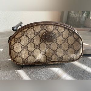 Gucci GG Vintage Travel Pouch/ Cosmetic Bag
